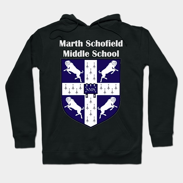 Martha Schofield Middle School Logo Hoodie by evilbunny1982